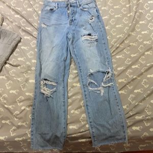 Size 24 high rise boyfriend jeans